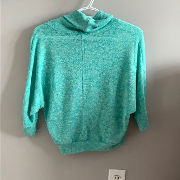 Turquoise Turtleneck Sweater - Picture 2 of 2